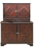 Mobile Credenza Bar in legno anticato
