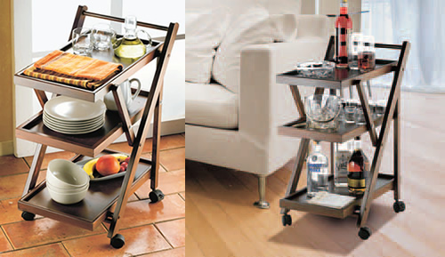 Carrello a tre ripiani