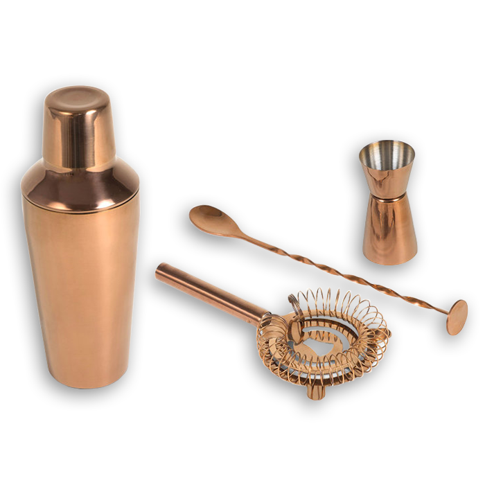 Soing Set Cocktail 24 Pezzi In Acciaio Inox – Shaker, Supporto E Ricette Incluse, Regalo Ideale - 3