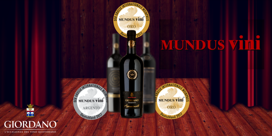 Mundus Vini 2017, il Primitivo Giordano porta la Puglia in trionfo Mundus Vini 2017, il Primitivo Giordano porta la Puglia in trionfo