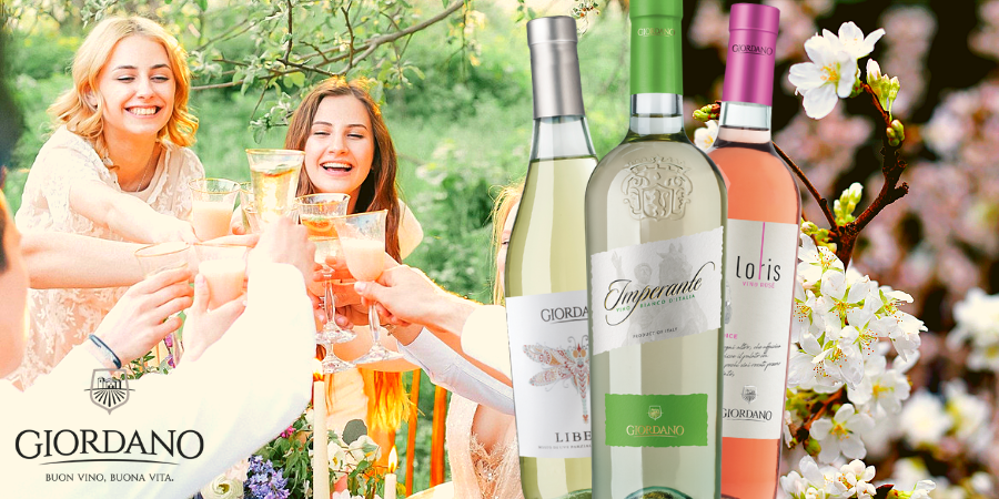 Primavera nel bicchiere: 3 vini Giordano per brindisi indimenticabili Primavera nel bicchiere: 3 vini Giordano per brindisi indimenticabili