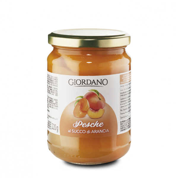 Pesche sciroppate al Succo d'Arancia