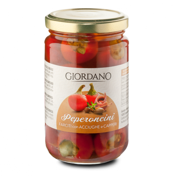 Peperoncini Farciti con Acciughe e Capperi