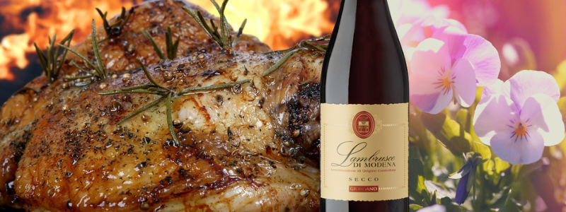 Lambrusco e Pollo arrosto