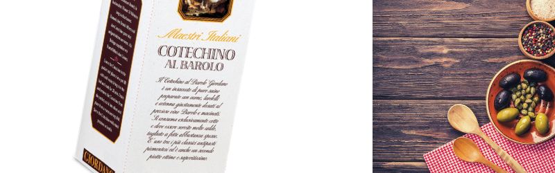 Cotechino al Barolo Giordano, un must per le feste di fine anno... e per ogni occasione di festa durante l'inverno!