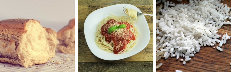 Pane, pasta o riso almeno una volta al giorno