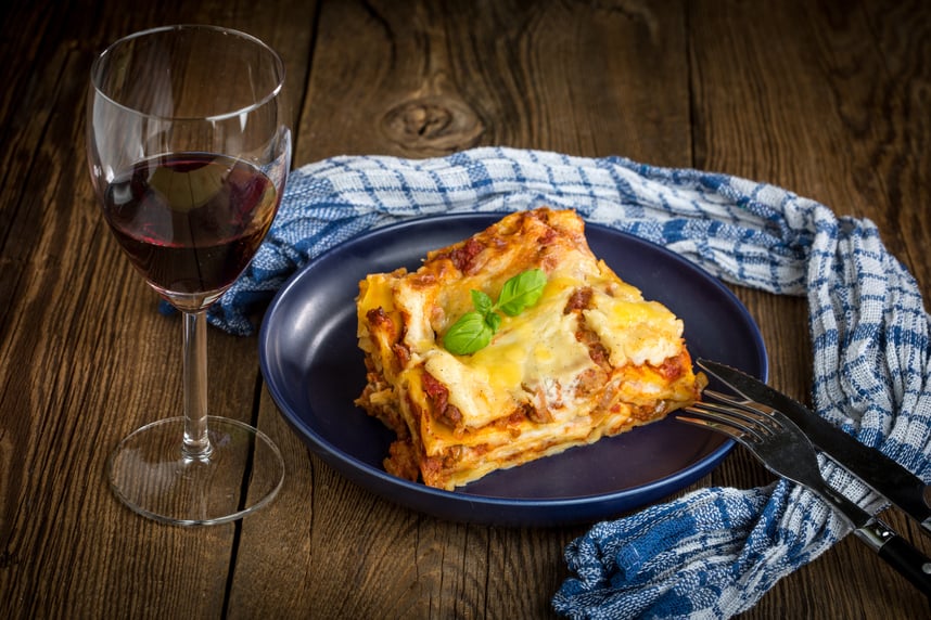 versioni di lasagne con vini abbinati