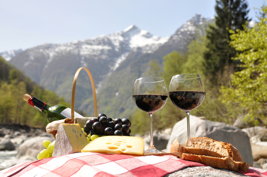 vini da degustare in vacanza in montagna